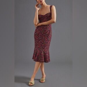 Anthropologie x Hutch Sweetheart Midi Dress - Size XS